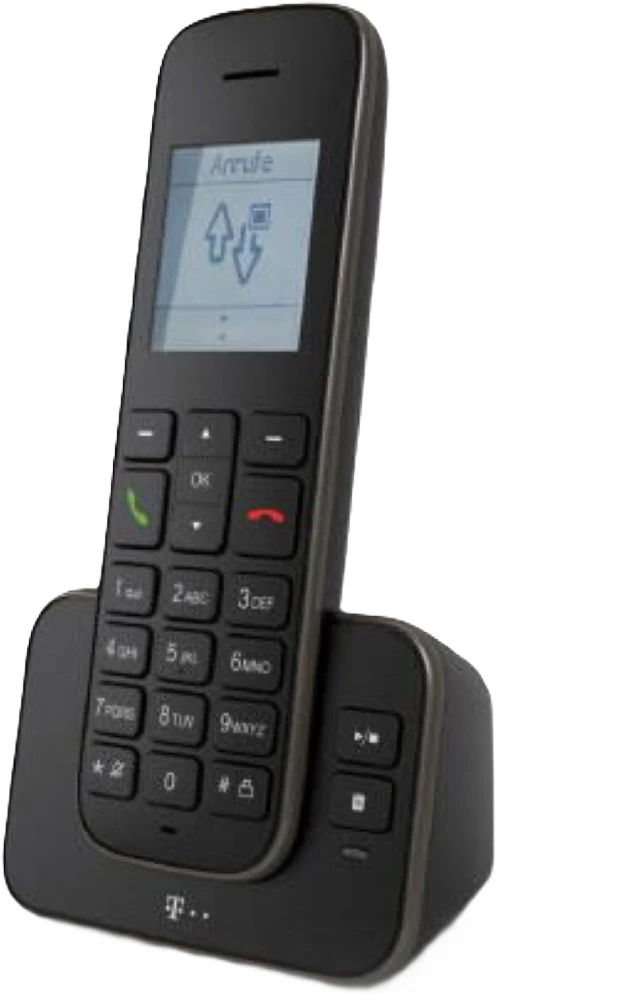 Telekom Sinus A 207 schnurloses analog Telefon Schwarz